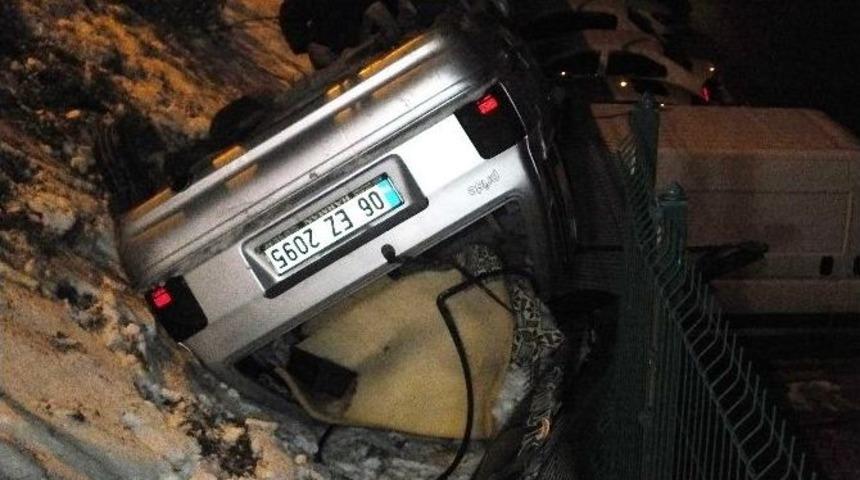 Yozgat&rsquo;ta Buzlanma Sebebiyle Meydana Gelen Kaza Ucuz Atlatıldı