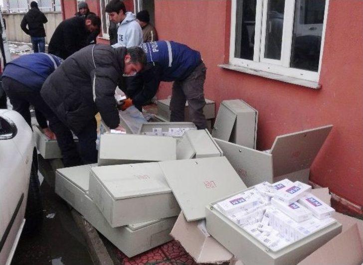 Elektrik Panolarında Kaçak Sigara Gele Geçirildi G2