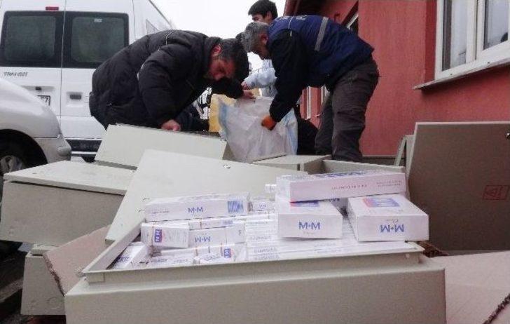 Elektrik Panolarında Kaçak Sigara Gele Geçirildi G3