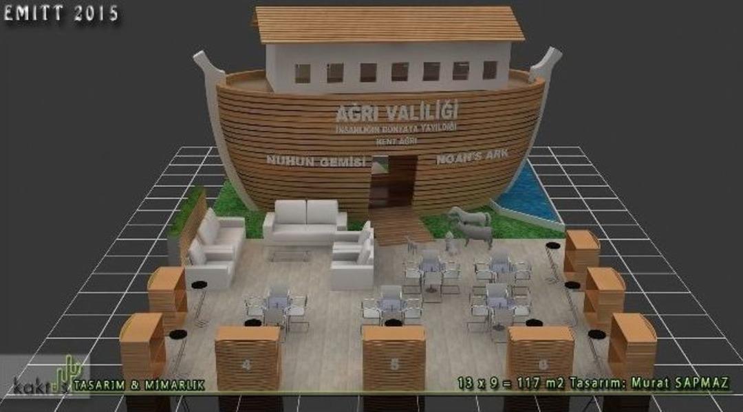 Ağrı, Nuh&rsquo;un Gemisi Konseptiyle Emitt Fuarı&rsquo;nda Tanıtılacak