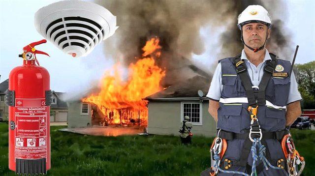 Yangın söndürme cihazları araçlarda var evlerde yok