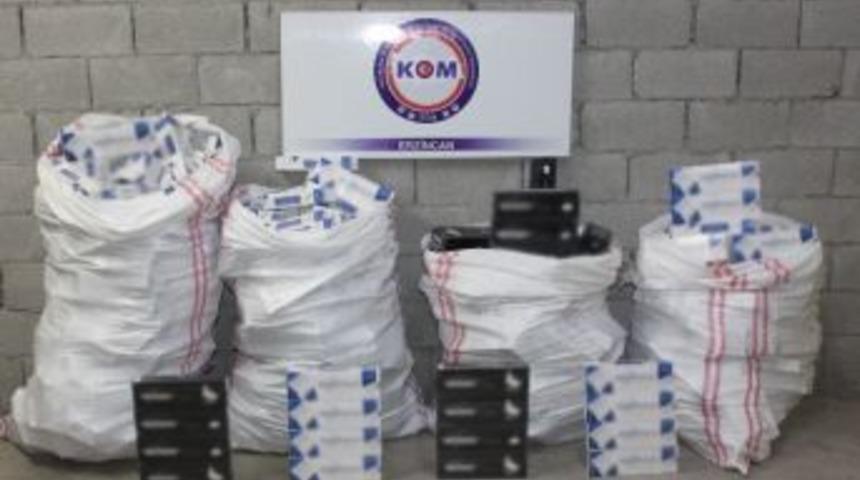 Erzincan&rsquo;da 2 Bin Paket Ka&ccedil;ak Sigara Ele Ge&ccedil;irildi