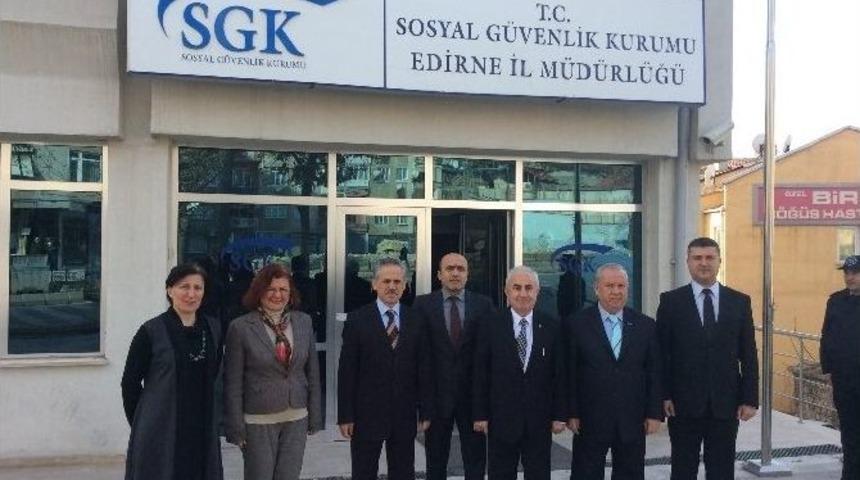 Edirne Valisi Dursun Ali Şahin&rsquo;in Kurum Ziyaretleri S&uuml;r&uuml;yor