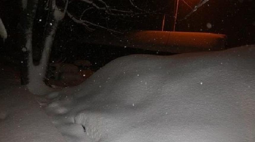 Şile-Gebze Sınırında Yoğun Kar Yağışı