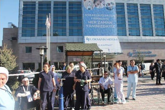 Hastanede ‘yangın Ve Hasta Kurtarma’ Tatbikatı 1