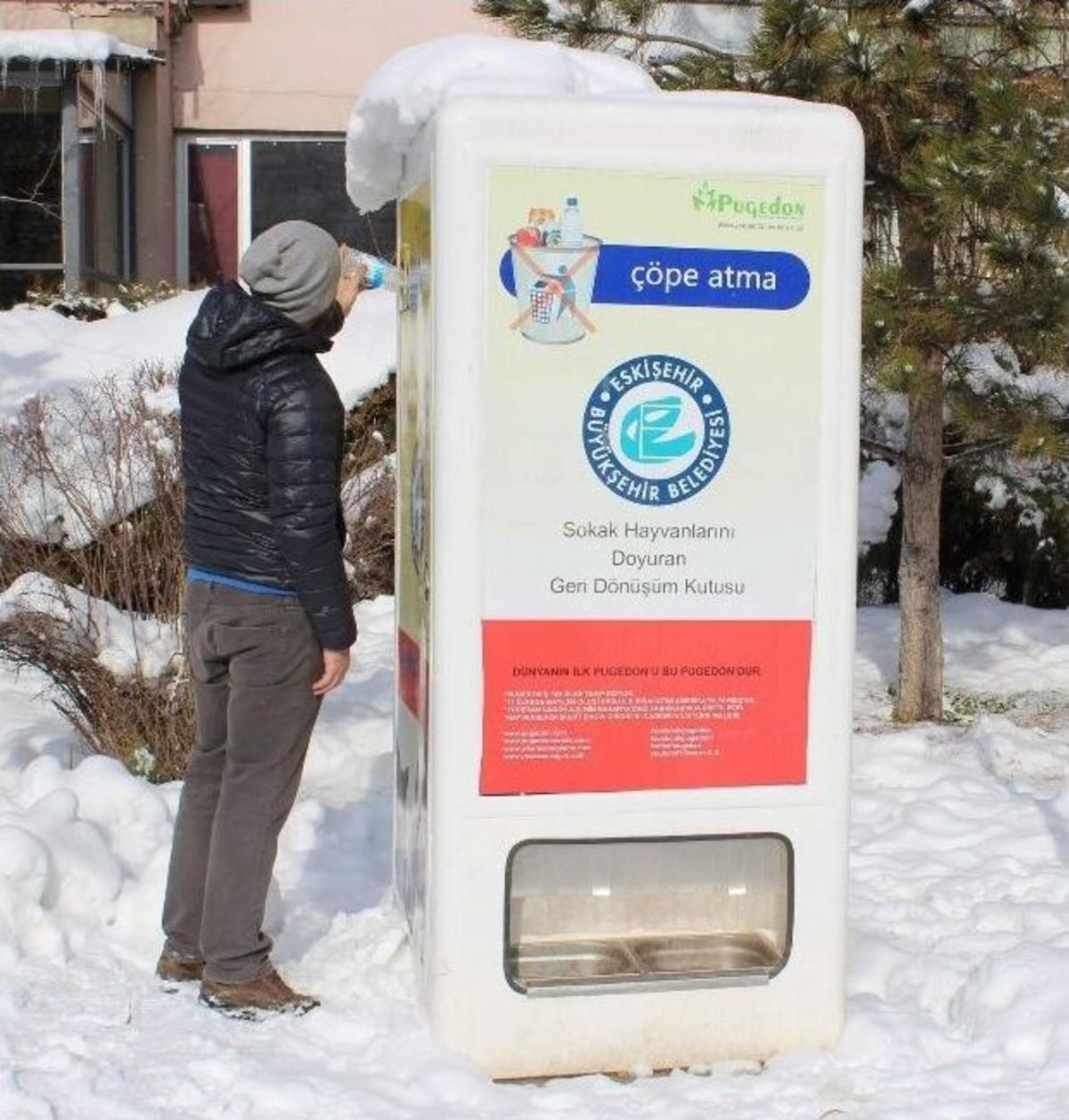 (&ouml;zel Haber) Soğukta A&ccedil; Kalan Sokak K&ouml;peklerinin Yardımına Bu Makine Koşuyor