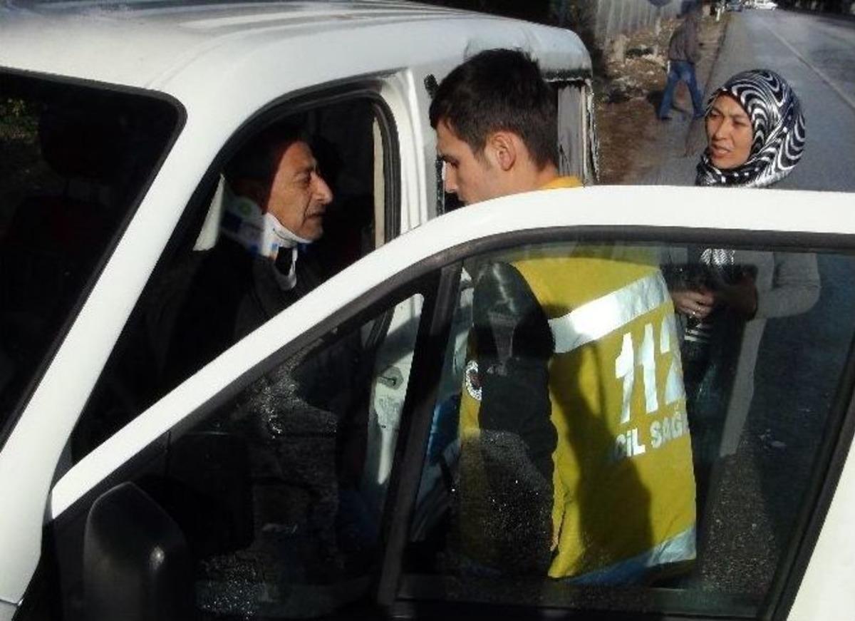 Mersin&rsquo;de Yağışla Kayganlaşan Yol Kazaya Neden Oldu