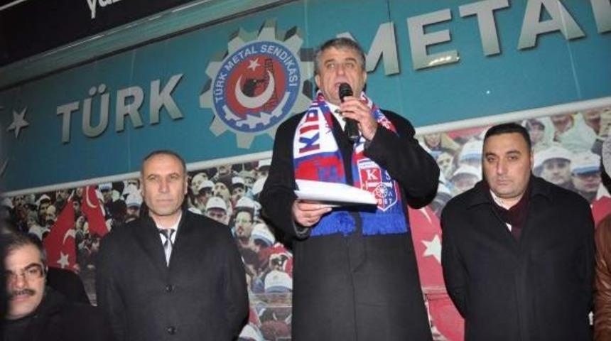 Kırıkkale'de Mke Iş&ccedil;isinden Miting