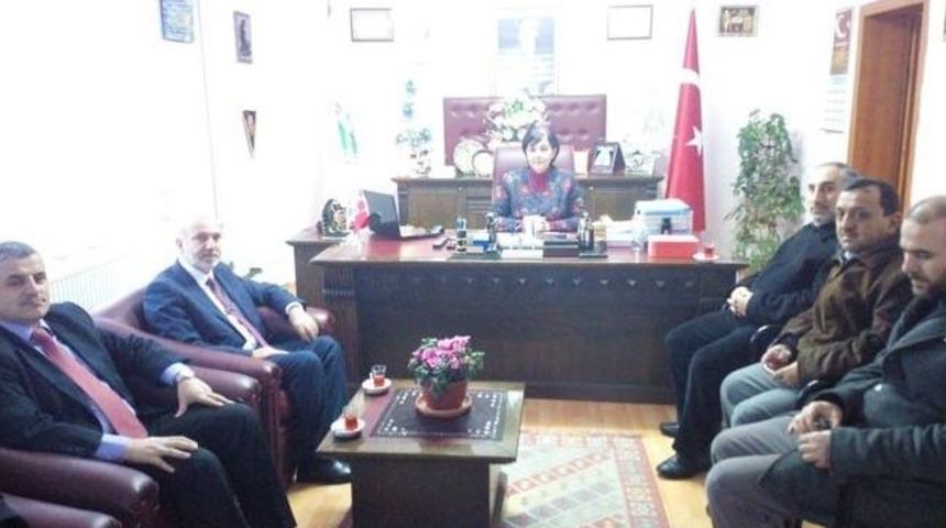 M&uuml;ft&uuml; Keskin&rsquo;den Başkan G&uuml;neş&rsquo;e Veda Ziyareti