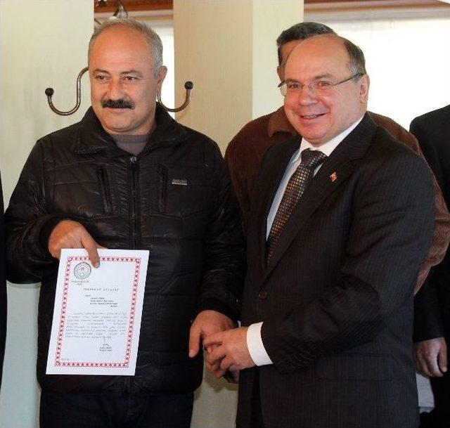 Alev Savaşçılarına Teşekkür Belgesi 1