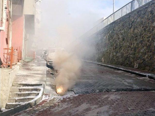 Yeraltı Elektrik Kablolarında Korkutan Patlama 1