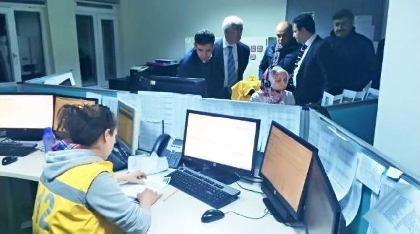 Vali Koca Ve Belediye Başkanı &Ccedil;alışkan&rsquo;ın Kar Mesaisi