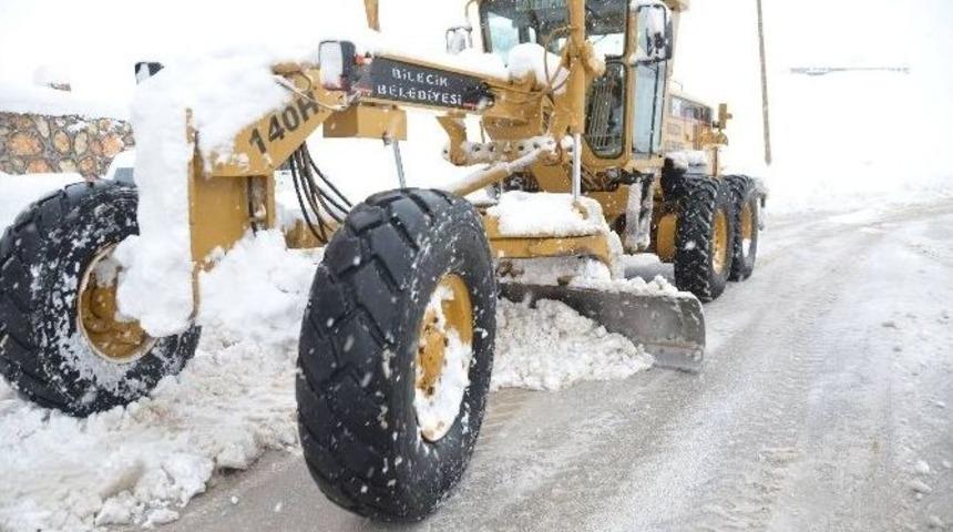Bilecek Belediyesi&rsquo;nin Kışla M&uuml;cadele &Ccedil;alışmaları Aralıksız S&uuml;r&uuml;yor