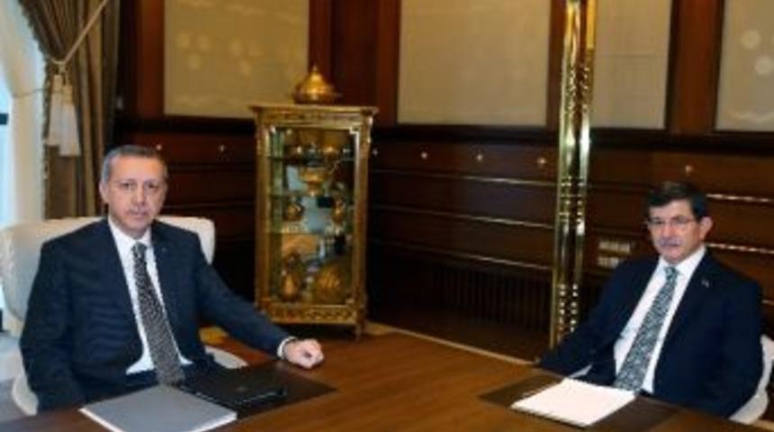 Cumhurbaşkanı Erdoğan, Başbakan Davutoğlu İle G&ouml;r&uuml;şt&uuml;