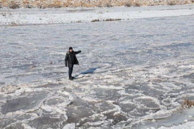 Sivas Eksi 15'i Gördü, Kızılırmak Buz Tuttu