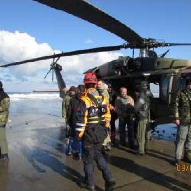 Yaylada Mahsur Kalan Işçiler Askeri Helikopterle Kurtarıldı