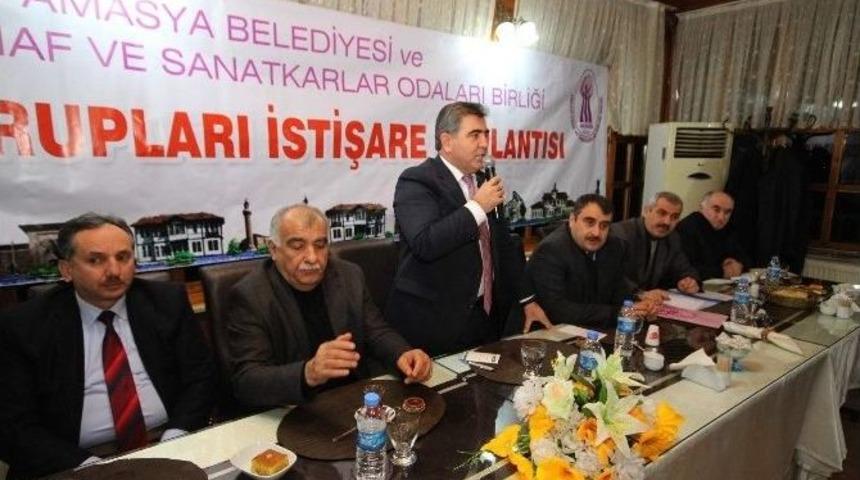Amasya Belediyesi&rsquo;nden Meslek Odalarıyla İstişare