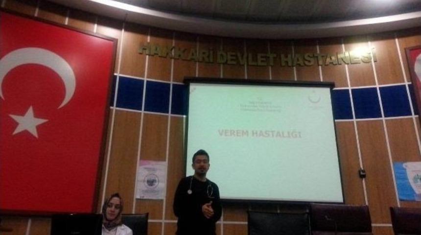 Hakkari&rsquo;de "verem Savaş Haftası" Konferansı D&uuml;zenlendi