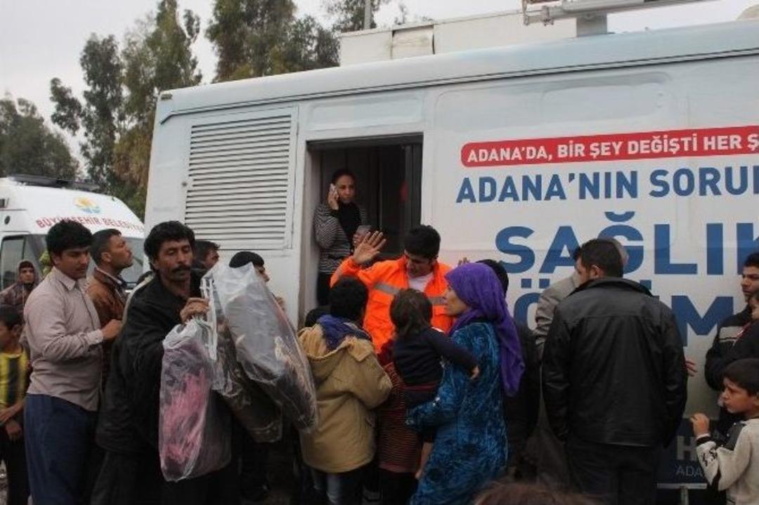 Suriyeli Sığınmacılara B&uuml;y&uuml;kşehir Desteği