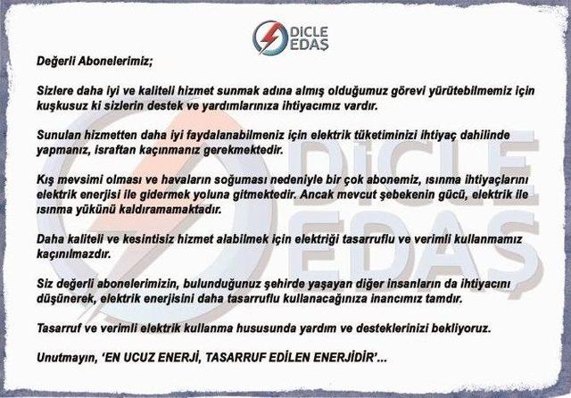 Dicle Edaş’tan, Enerji Verimliliği İçin Türkçe Ve Kürtçe Çağrı