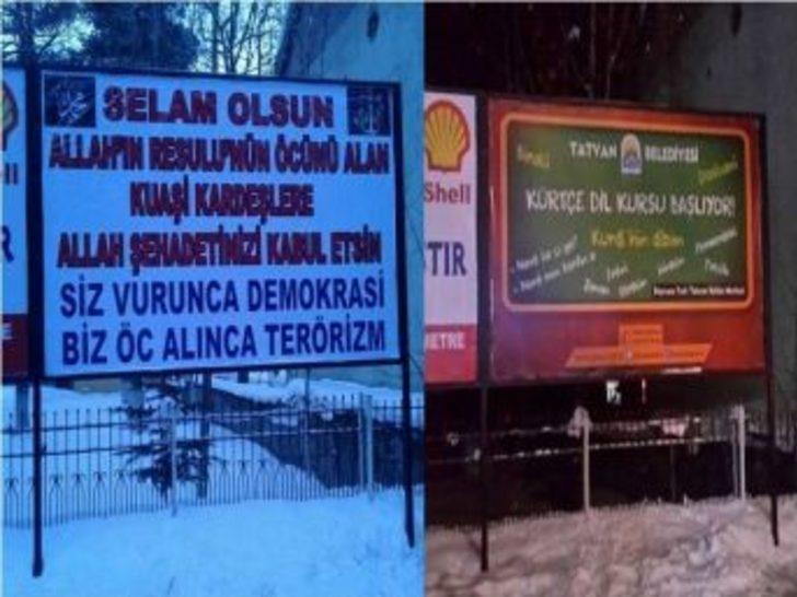 Bitlis’te Tartışmalı Afiş Kaldırıldı