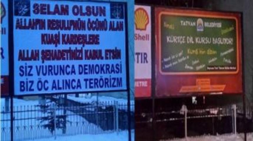 Bitlis&rsquo;te Tartışmalı Afiş Kaldırıldı