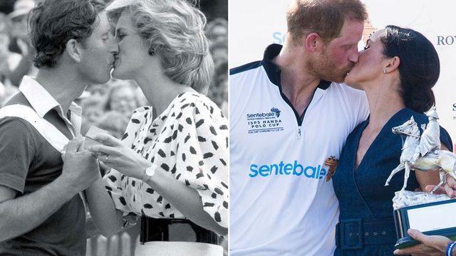  Meghan Markle ve Prens Harry 'kurallar umrumuzda değil' deyip öpüştüler