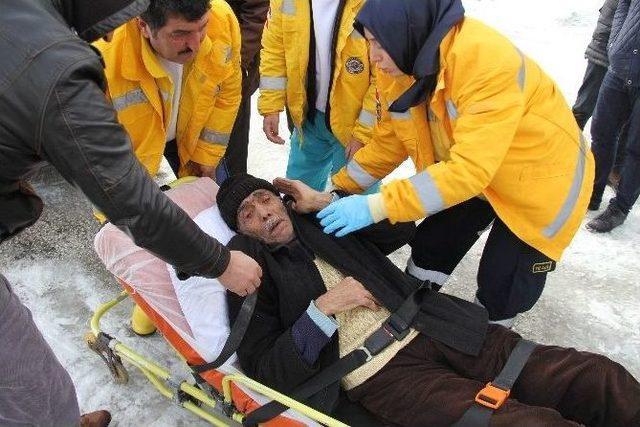 Yaşlı Adamın Yardımına Paletli Ambulans Yetişti 3