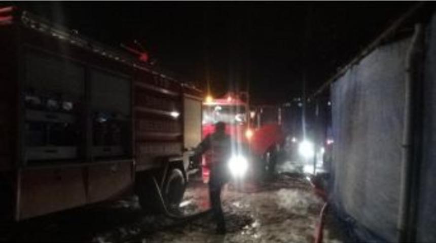 Sanayi Sitesinde Korkutan Yangın