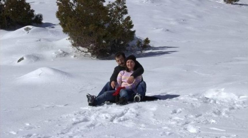 Bin 825 Rakımlı Alacabel&rsquo;de Kar Keyfi