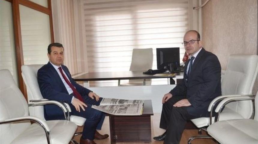 Vali &Ccedil;elik Basın İlan Kurumu Şube M&uuml;d&uuml;r&uuml; G&ouml;nen&ccedil;&rsquo;i Ziyaret Etti