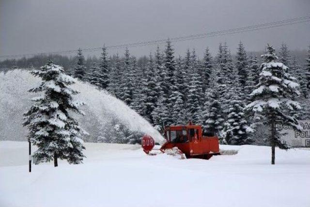 Bolu Dağı'nda Kar Durdu, Yollar Temizlendi