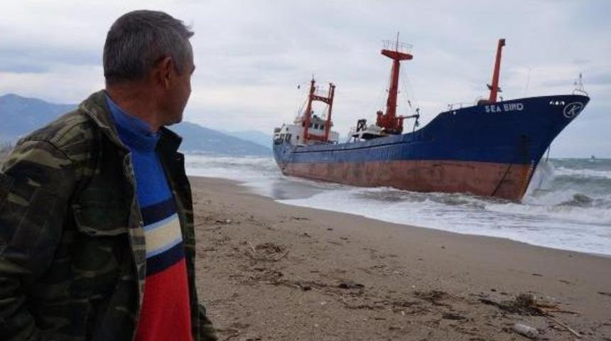Suriye Bandıralı Gemi, Anamur'da Karaya Oturdu