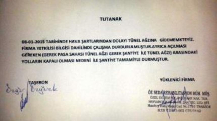 &Ccedil;aykara Faciasında Şok Iddia: T&uuml;nel Girişi &Ccedil;ığ B&ouml;lgesine Alınmış (3)