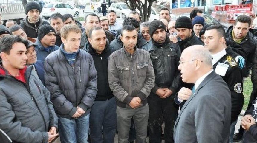 Taşeron Temizlik İş&ccedil;ileri S&uuml;leymanpaşa Belediye Başkanı Ekrem Eşkinat&rsquo;tan Yardım İstedi