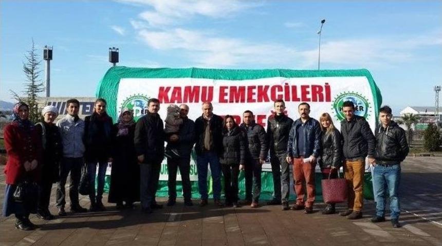 Giresun&rsquo;da Taşeron İş&ccedil;ilerin Eylemi Sona Erdi