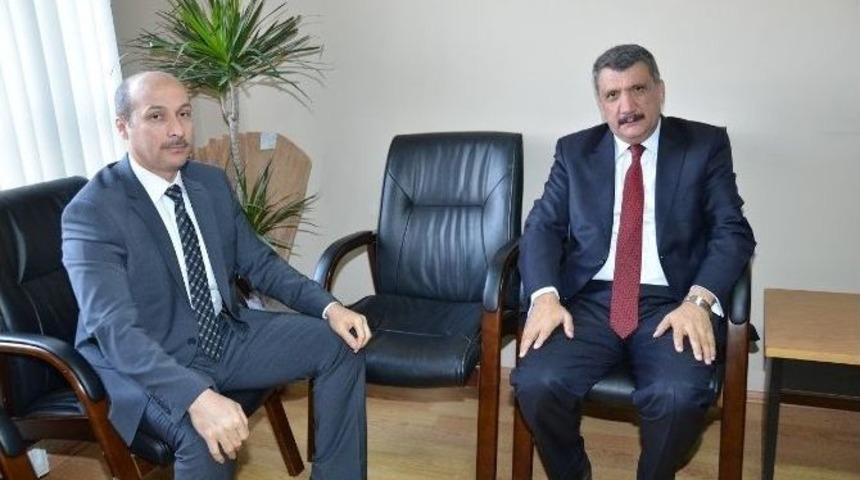 Başkan G&uuml;rkan, İl&ccedil;e Milli Eğitim M&uuml;d&uuml;r&uuml; Bulut&rsquo;u Ziyaret Etti