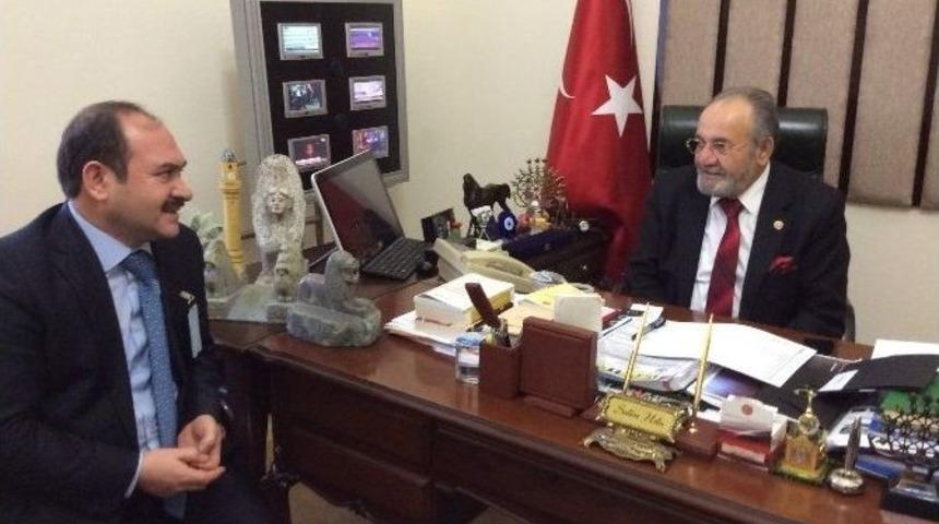 Başkan Eyvaz&rsquo;dan Uslu&rsquo;ya Ziyaret