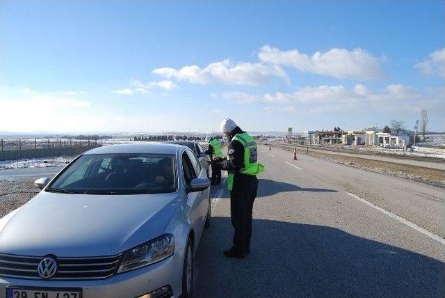 Malkara Bölge Trafik Polisinin Yoğun Kış Mesaisi