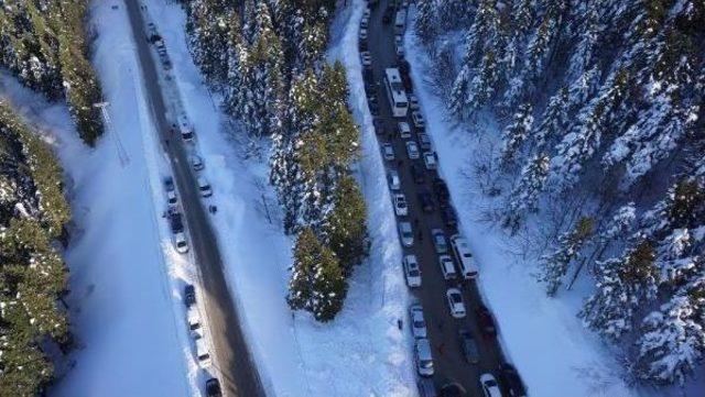 Uludağ’Da Trafik Kargaşası