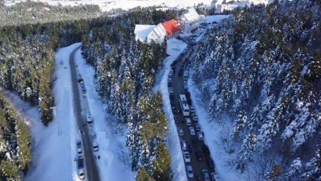 Uludağ’Da Trafik Kargaşası