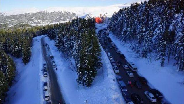 Uludağ’Da Trafik Kargaşası