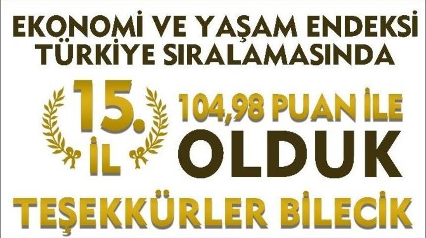 Bilecik&rsquo;in &rsquo;81 İlin Karnesi&rsquo; Araştırmasındaki Başarısı