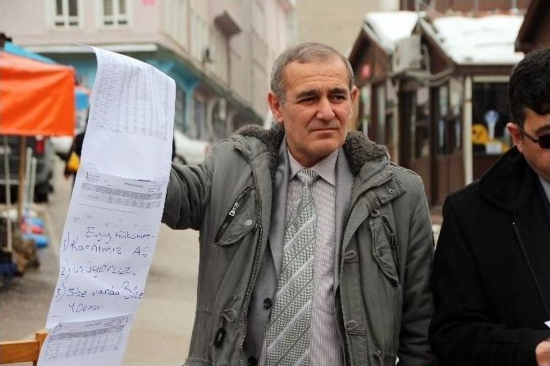 T&uuml;rkiye Kamu-sen Bilecik &Uuml;yelerinin Maaş Protestosu