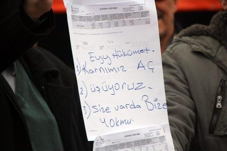 Türkiye Kamu-sen Bilecik Üyelerinin Maaş Protestosu G1