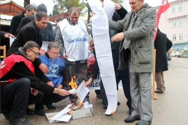 Türkiye Kamu-sen Bilecik Üyelerinin Maaş Protestosu G3