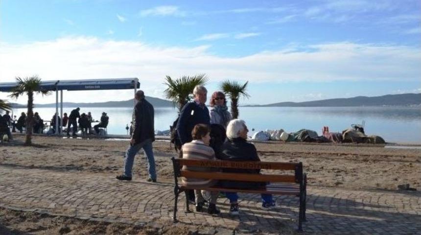 Ayvalıkta Kış Ortasında İlkbahar Havası