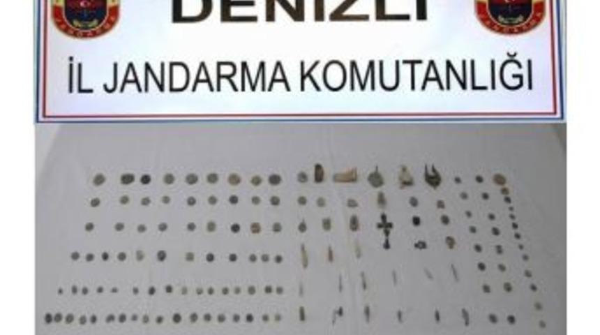 Denizli'de Jandarmadan Tarihi Eser Operasyonu