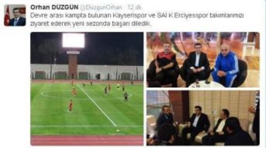 Kayseri&rsquo;den Kamptaki Takımlara &Ccedil;ıkarma