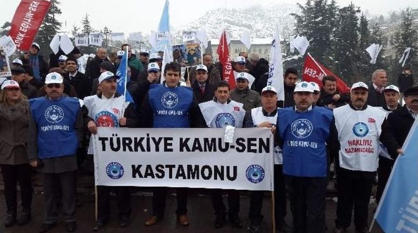 Kamu-sen&rsquo;den Bordro Yakma Eylemi